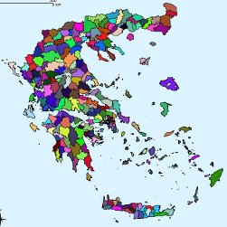 "Οι δήμοι της Ελλάδας σύμφωνα με το σχέδιο "Καλλικράτης"